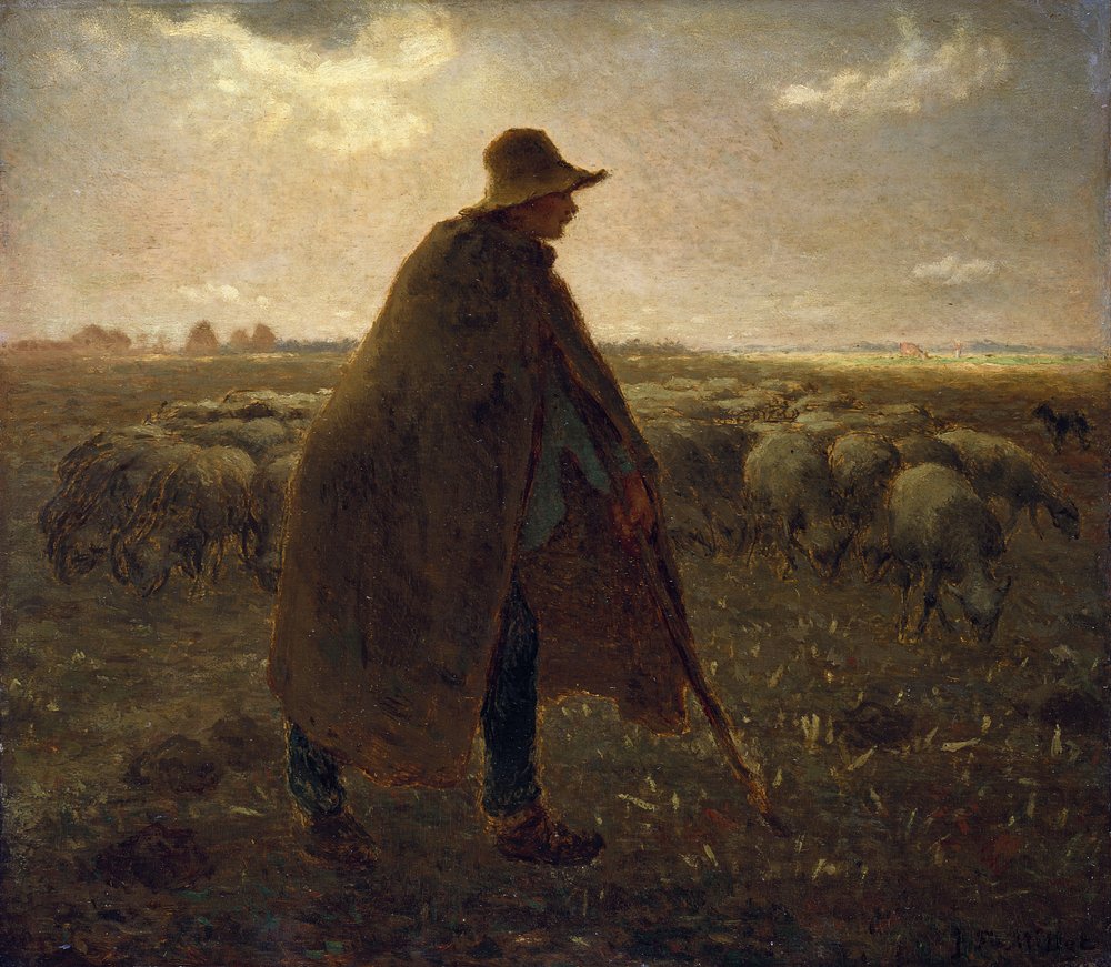 Der Schäfer, um 1858-62 von Jean-Francois Millet