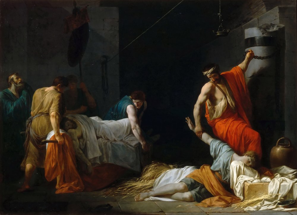 Das Begräbnis von Miltiades von Jean-François Pierre Peyron