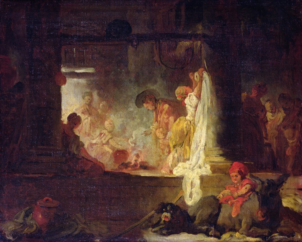 Die Wäscherinnen, ca. 1759 von Jean-Honore Fragonard