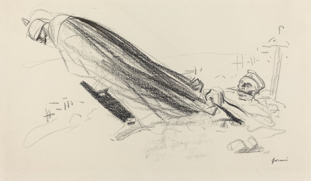 Ceux de la première heure. Sire! où en sommes-nous de la guerre fraîche... ..., ca. 1914-1919 von Jean-Louis Forain
