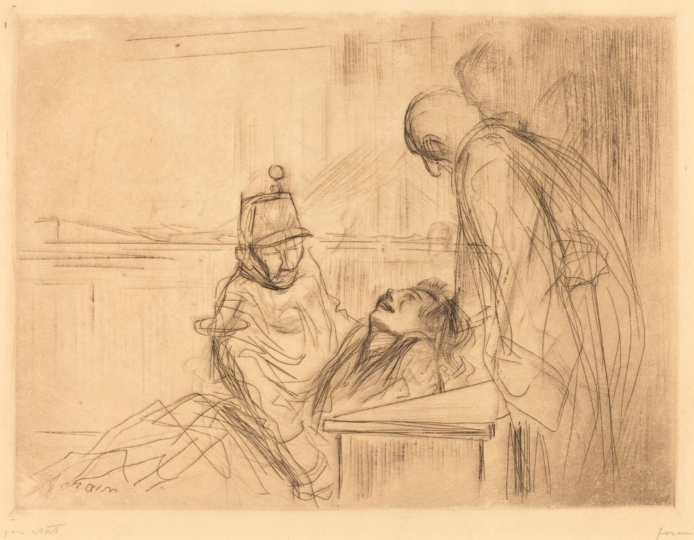 Ohnmacht bei der Anhörung von Jean-Louis Forain