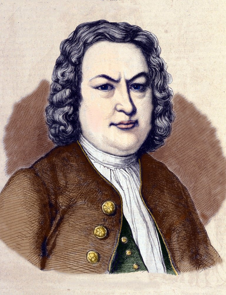 Porträt von Johann Sebastian Bach von Jean-Pierre Laurens
