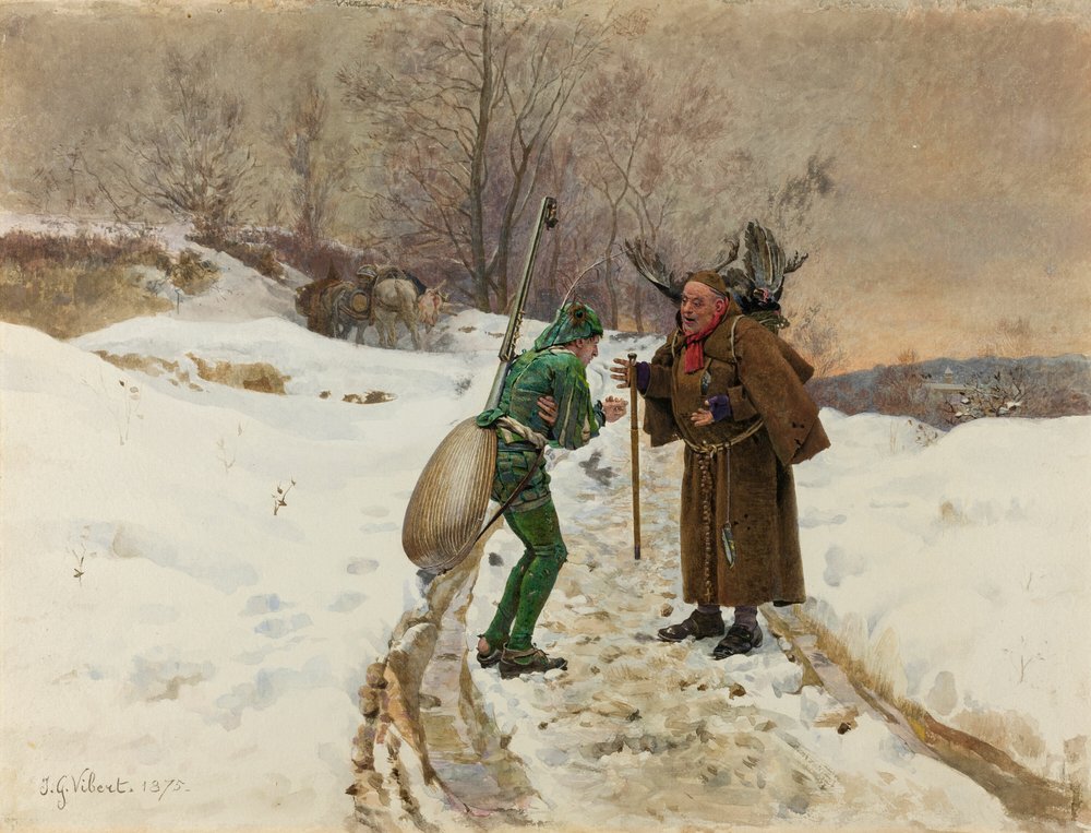 Die Ameise und der Grashüpfer von Jehan Georges Vibert