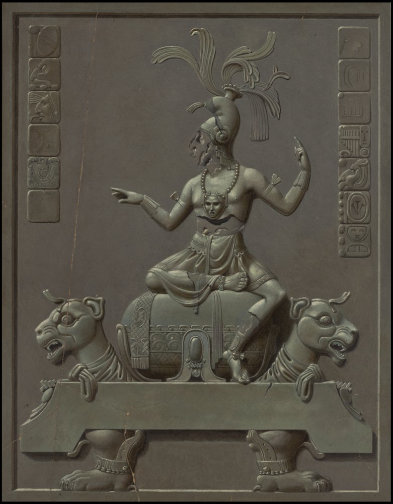 Eine Sammlung von Waldecks Originalkunstwerken aus Mesoamerika, Box 7 von 22 von Johann Friedrich Maximilian von Waldeck
