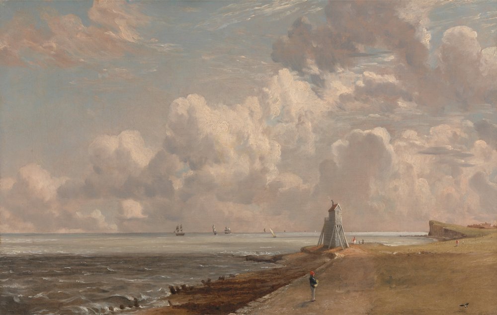 Harwich- Der niedrige Leuchtturm und Beacon Hill von John Constable