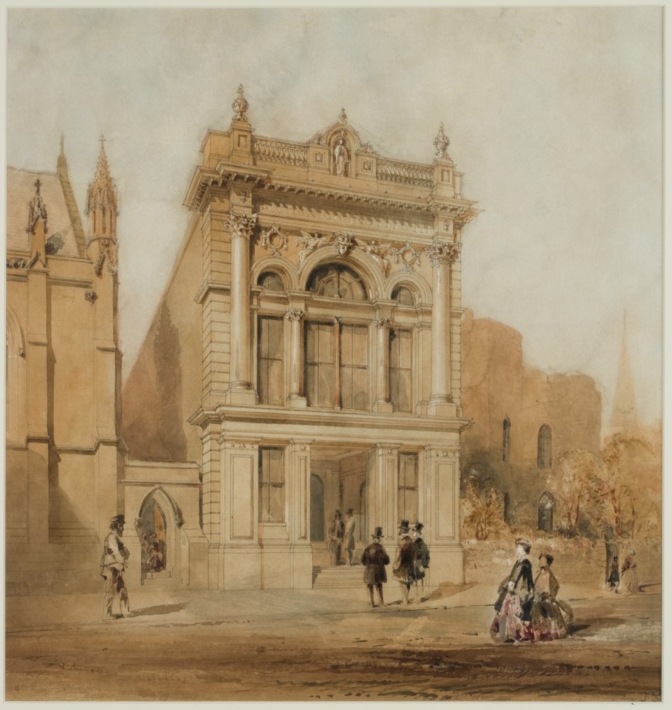 Entwurf für das Mechanics Institute, Newcastle upon Tyne, 1863 von John Storey