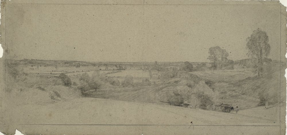 Landschaft mit Blick auf Dedham Vale von Langham aus gesehen von John Constable