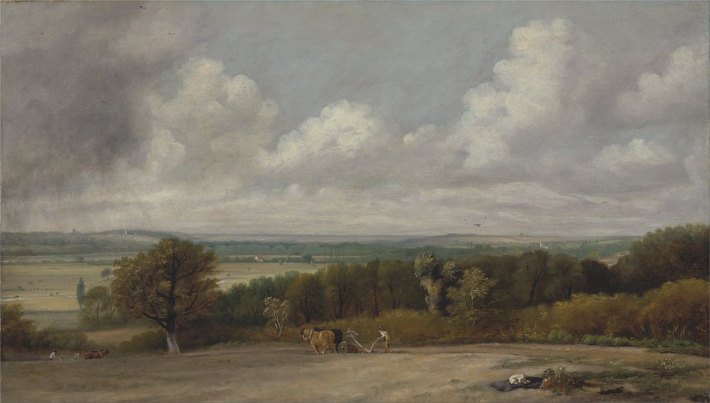 Pflügszene in Suffolk von John Constable