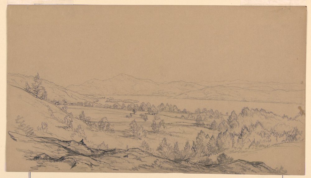 Lake George, New York, Blick nach Nordosten, 1850–65 von John Frederick Kensett