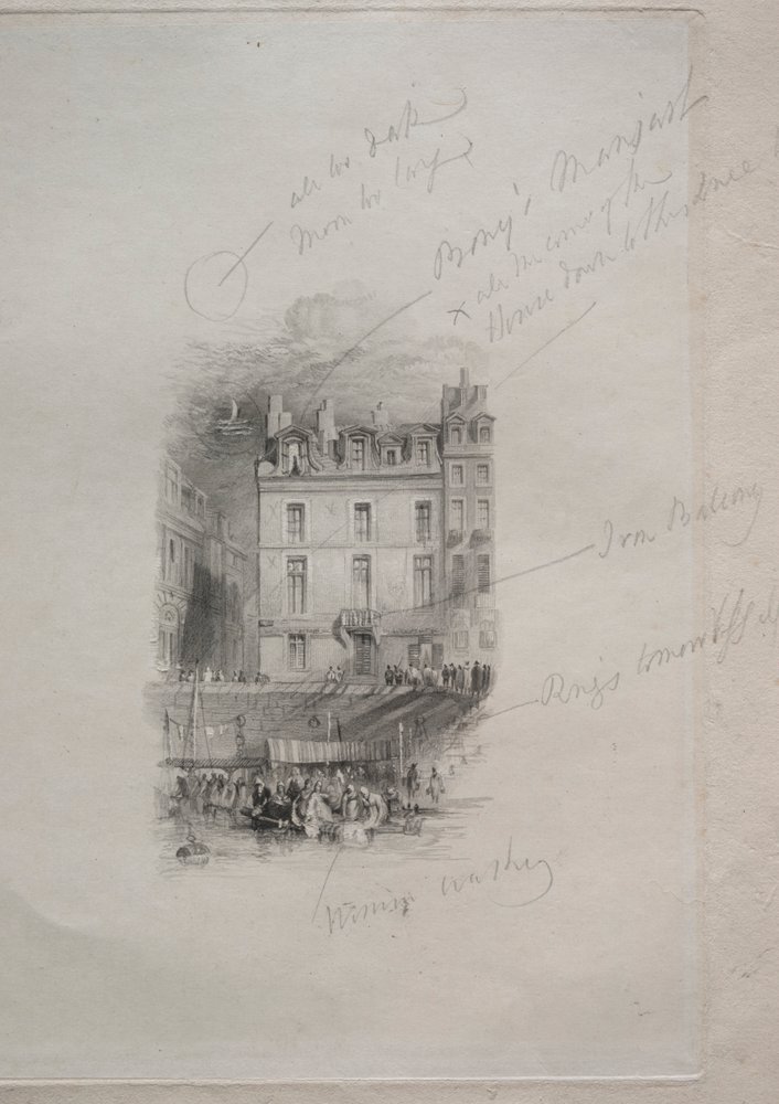 Napoleons Unterkunft, Quai Conti, 1836 von John Horsburgh
