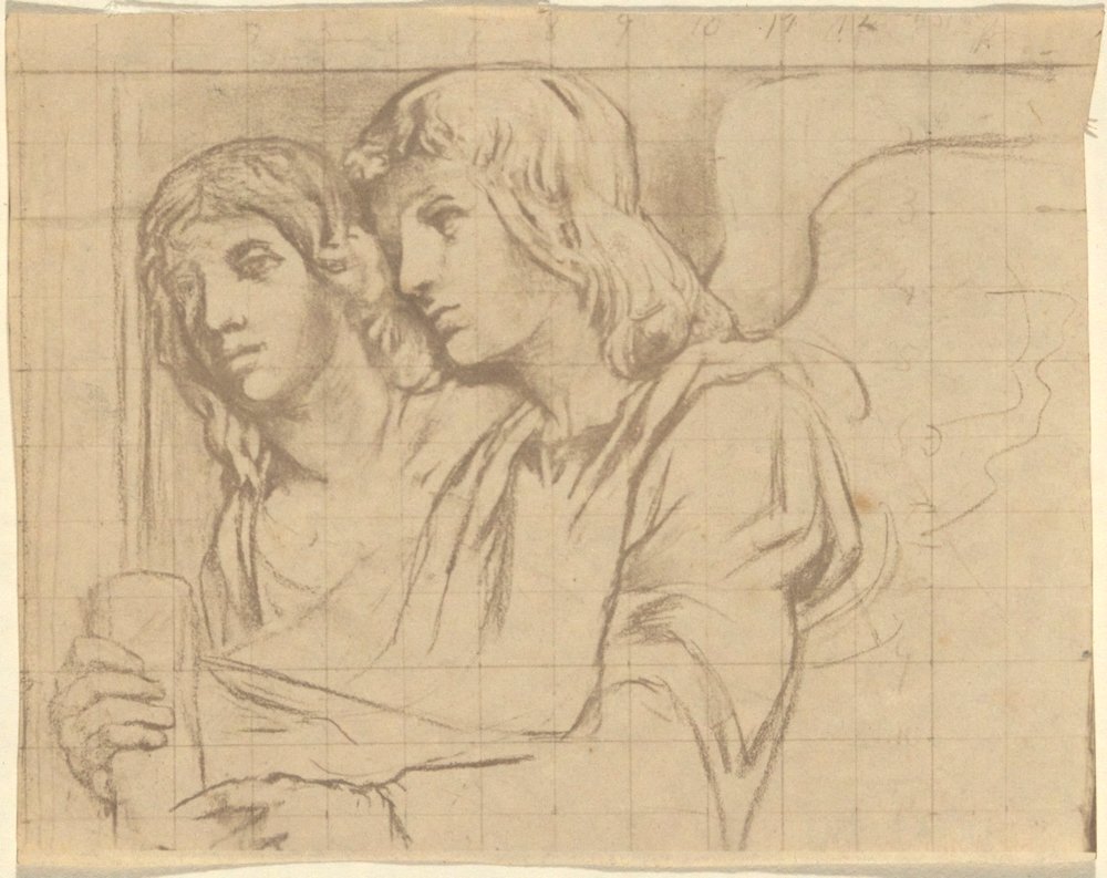 Zwei Engel für die Trinity Church, Boston von John La Farge