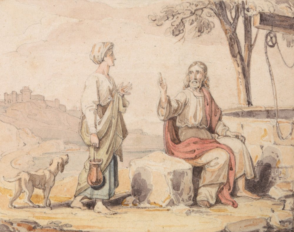 Die Frau am Brunnen von John Martin