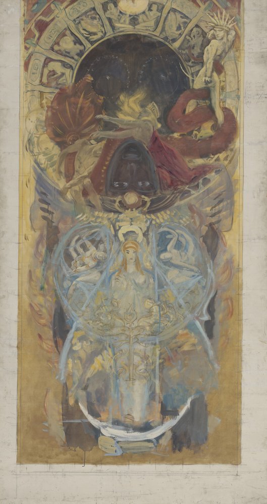 Entwurf für die Boston Public Library von John Singer Sargent