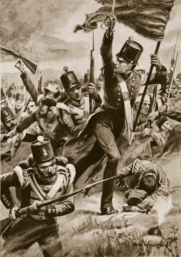 Der Vormarsch der Leichten Division bei der Alma, 29. September 1854 von John de Walton