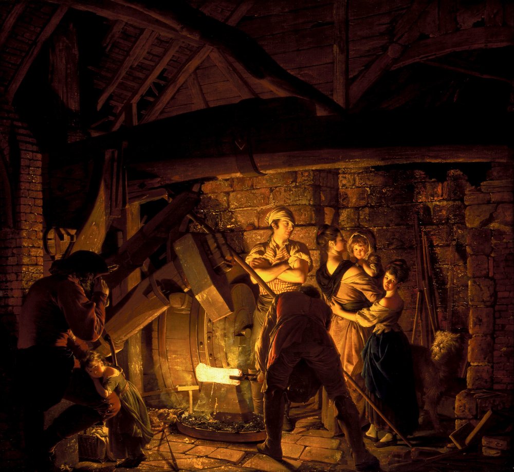 Eine Eisenschmiede von Joseph Wright of Derby