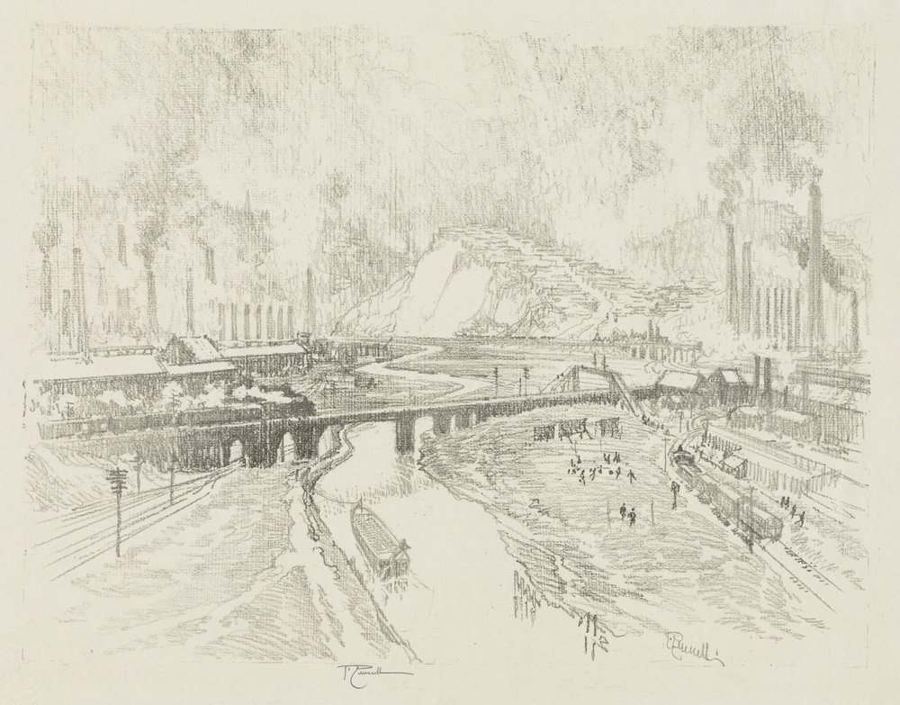 Englische Kriegsarbeit: Munitionsstadt von Joseph Pennell