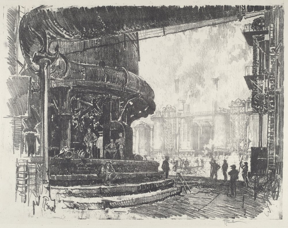 Eisenherstellung, 1916 von Joseph Pennell