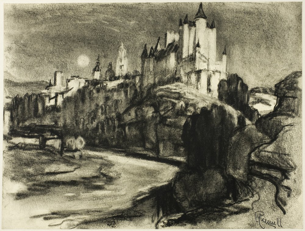 Der Alcazar, Segovia von Joseph Pennell