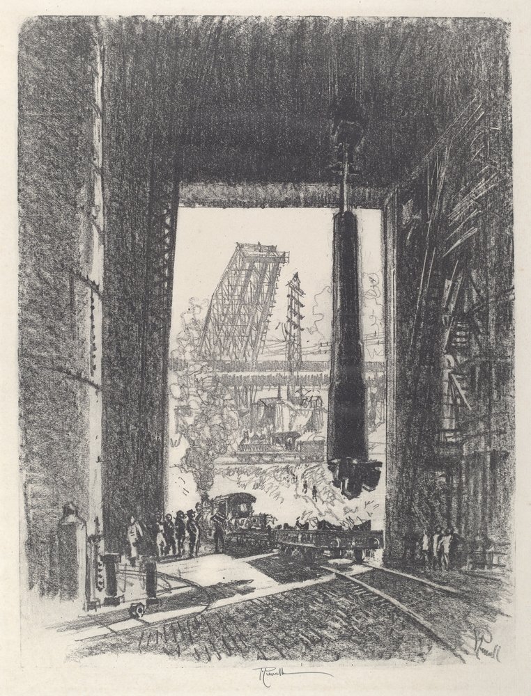 Die Geschützgrube, Nr. I von Joseph Pennell