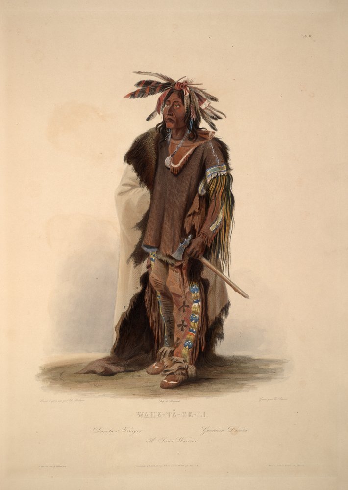Ein Sioux-Krieger von Karl Bodmer