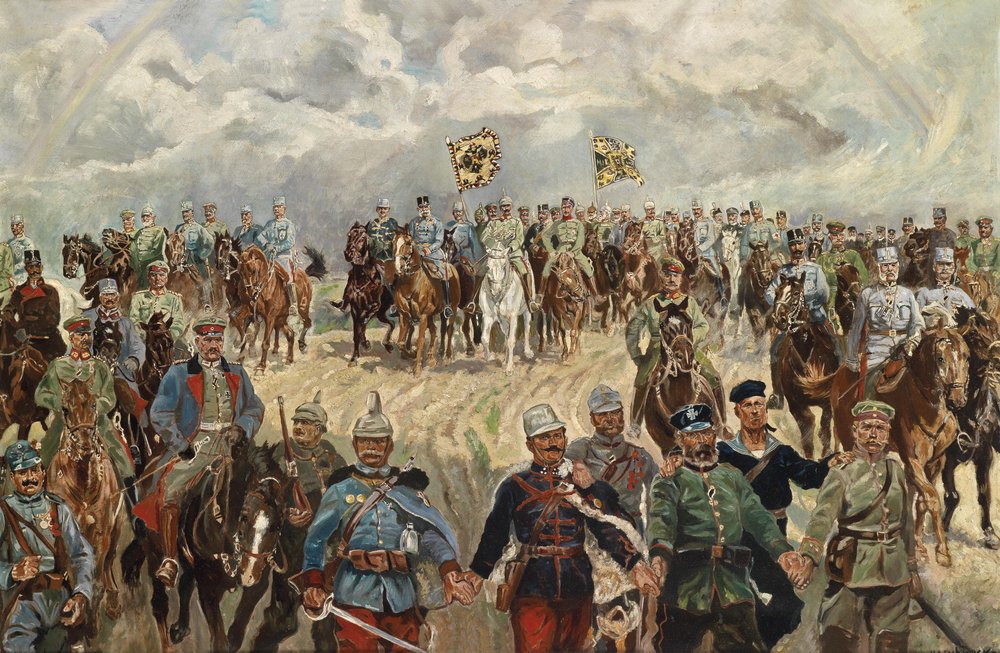 Die alliierten Monarchen mit ihren Kommandanten im Ersten Weltkrieg von Koch