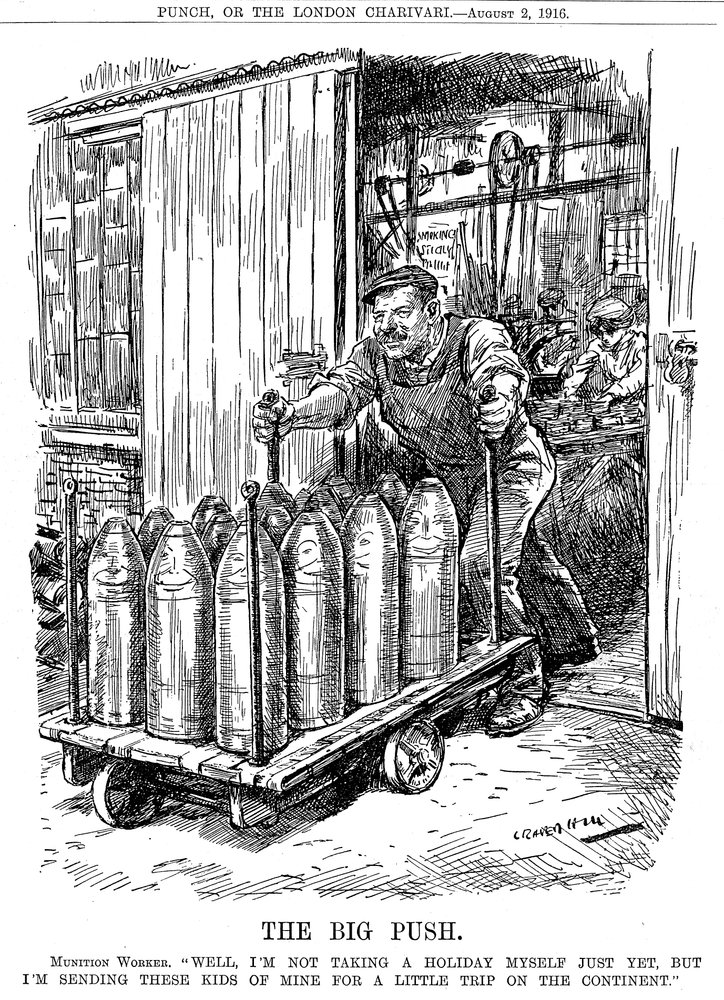 Der große Vorstoß, 1916 von Leonard Raven-Hill