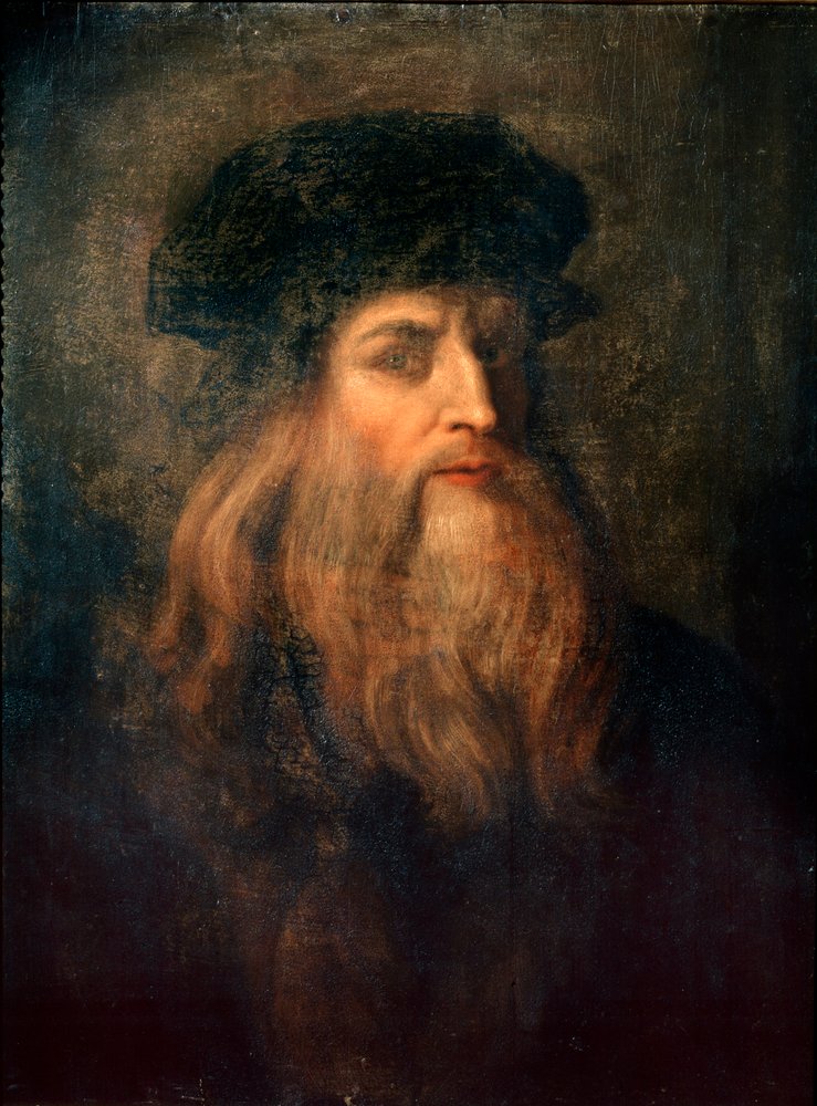 Vermutetes Selbstporträt (Lukanisches Porträt Leonardo da Vincis) von Leonardo da Vinci