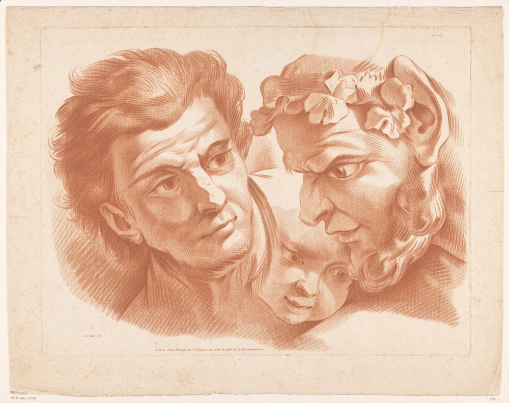 Drei Köpfe von Louis Marin Bonnet (possibly)