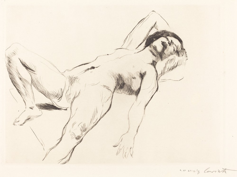 Liegender weiblicher Akt I von Lovis Corinth