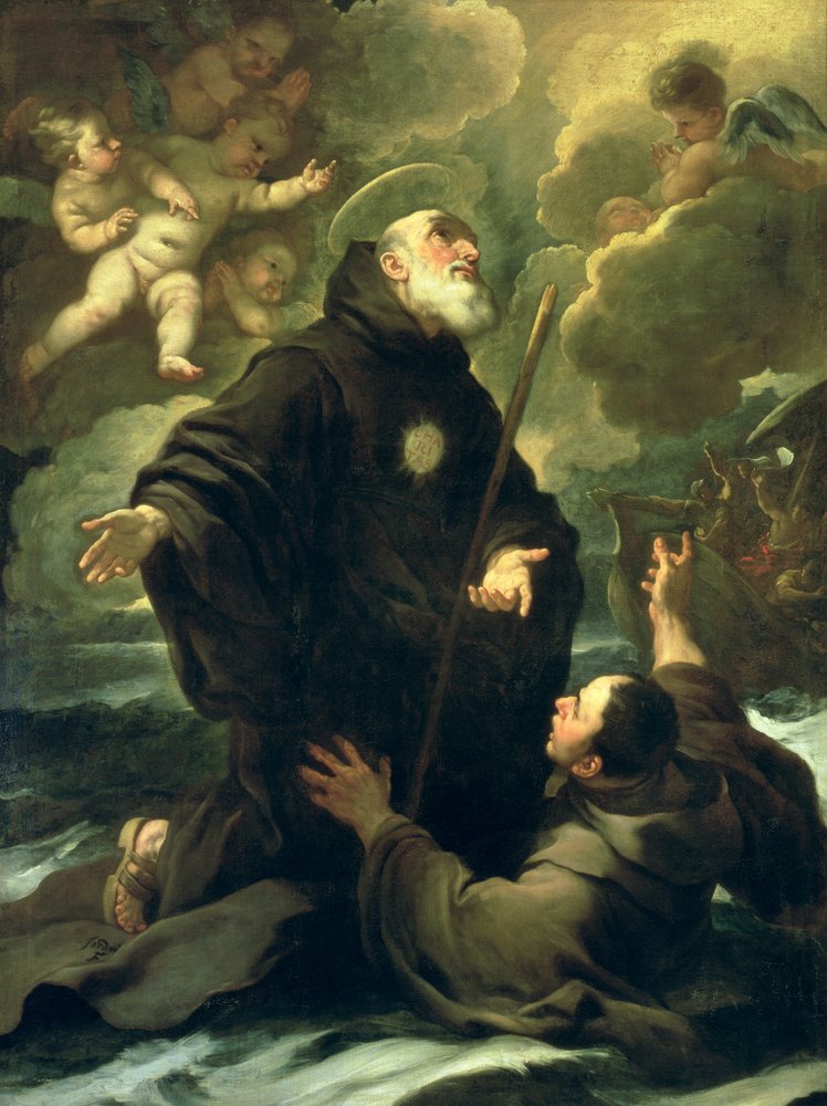 Der heilige Franz von Paola (1416-1507) von Luca Giordano