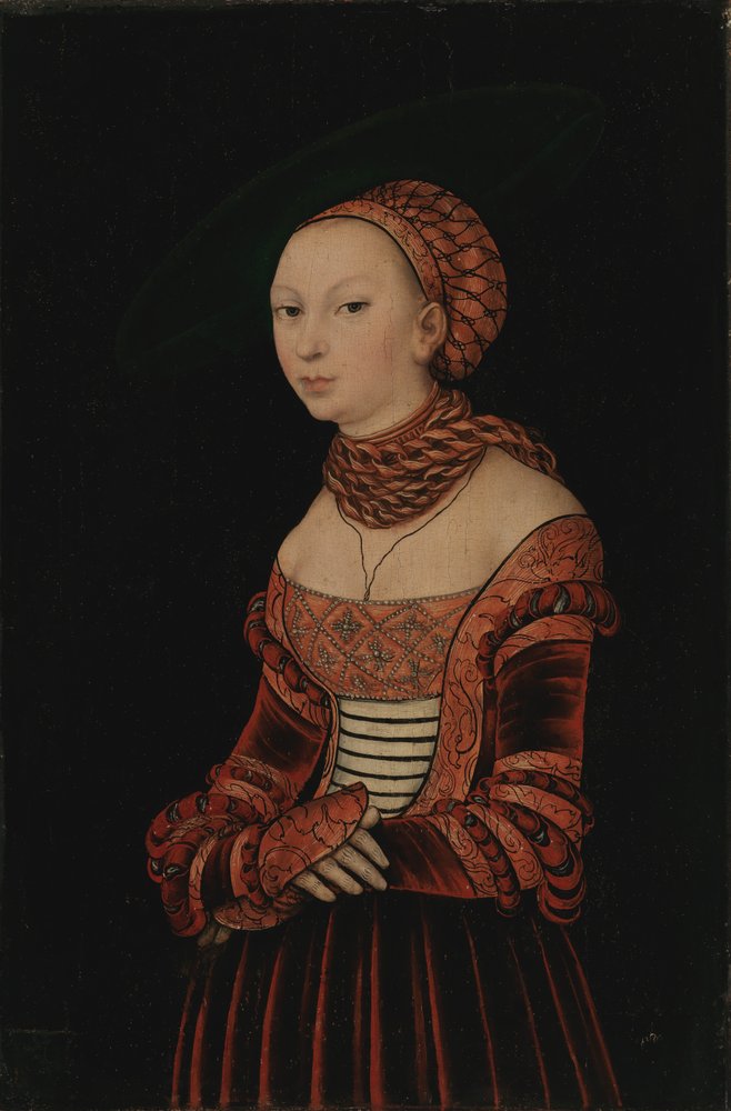 Porträt einer jungen Frau von Lucas Cranach the Elder