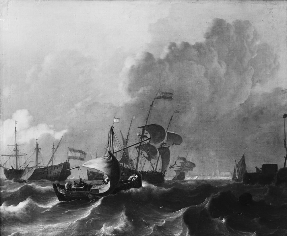 Das IJ vor Amsterdam von Ludolf Bakhuizen