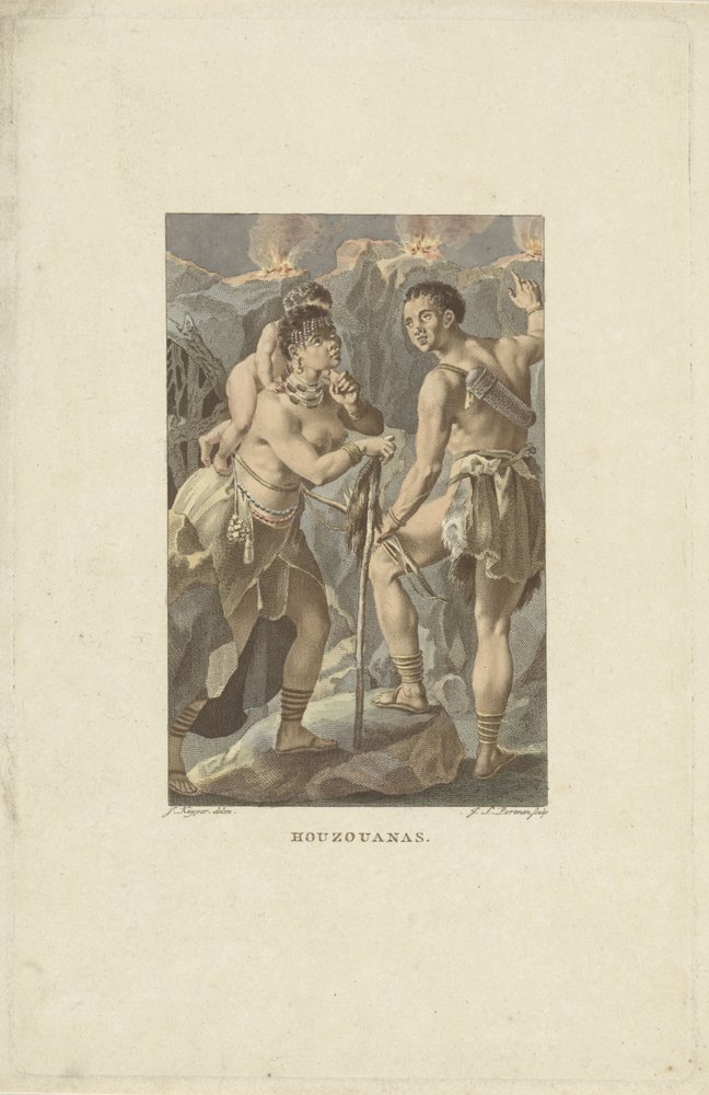 Bewohner von Südafrika (Houzouana) von Ludwig Gottlieb Portman