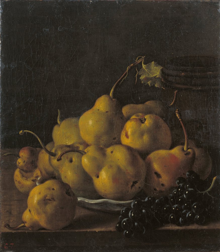 Stillleben mit Birnen und Trauben von Luis Egidio Melendez