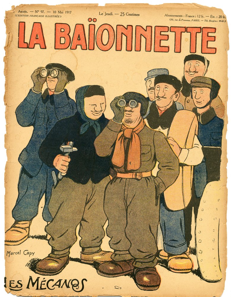 Titelblatt von „La Baionnette“, Satirique en Couleurs von Marcel Amable O.L. Capy
