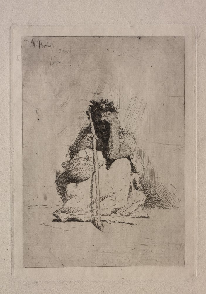 Sitzender Bettler von Mariano José María Bernardo Fortuny y Carbó