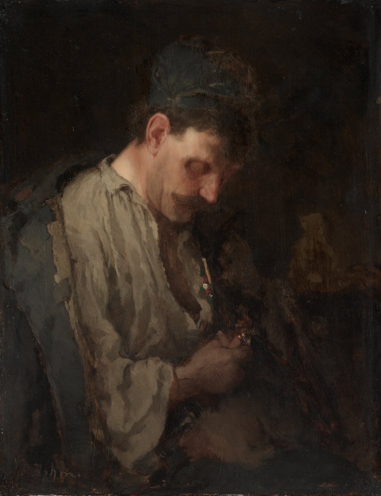 Porträt eines Mannes, frühe 1890er Jahre von Max Bohm