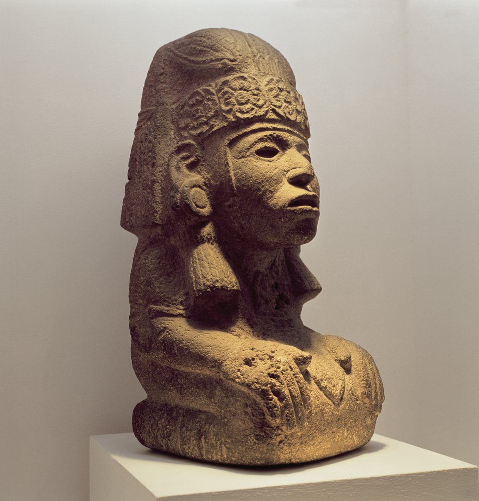 Topf in Form einer knienden Figur, 800-1200 von Mayan