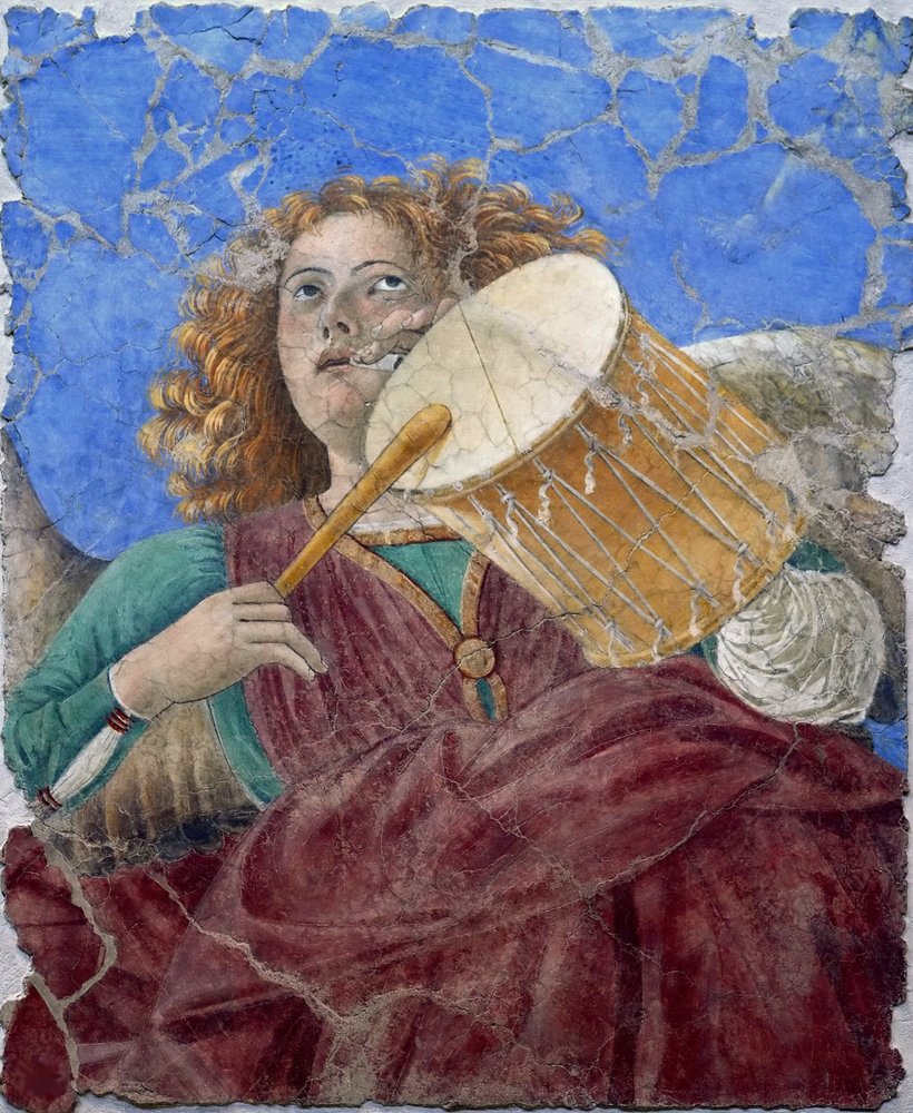 Musizierender Engel von Melozzo da Forli, ca. 1480 (Fresko) von Melozzo da Forli