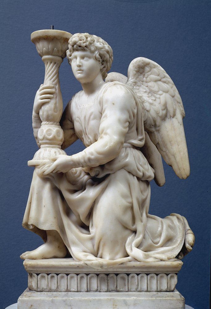 Engel mit einem Kandelaber, 1495 von Michelangelo Buonarroti