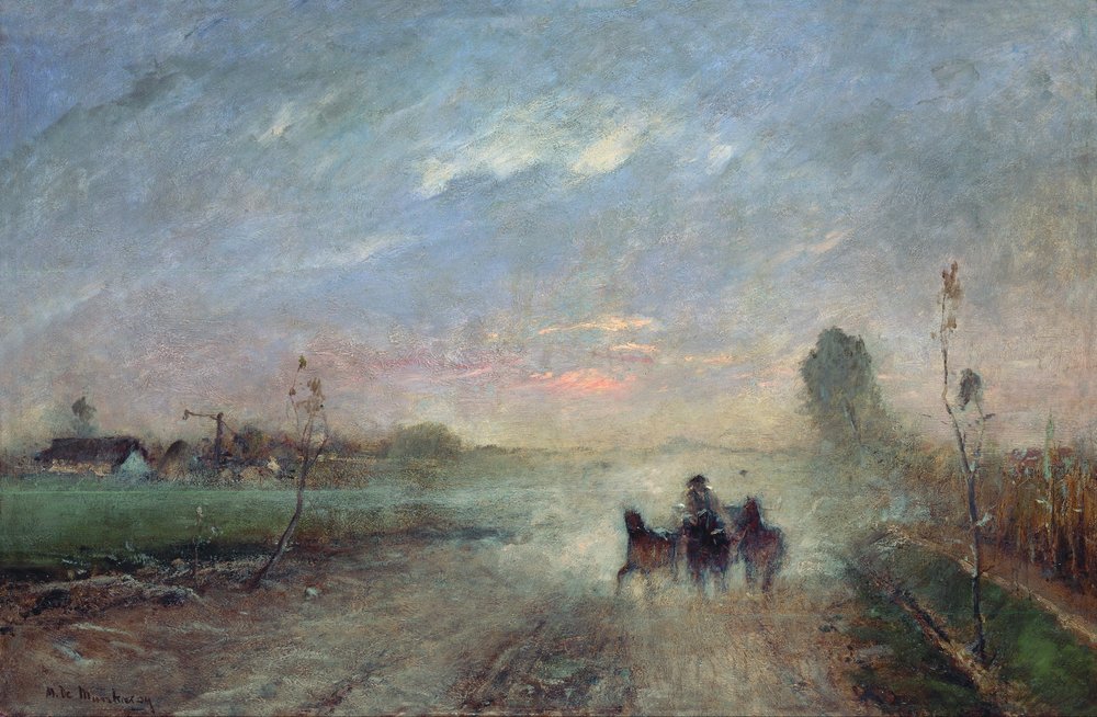 Staubige Straße II von Mihály Munkácsy