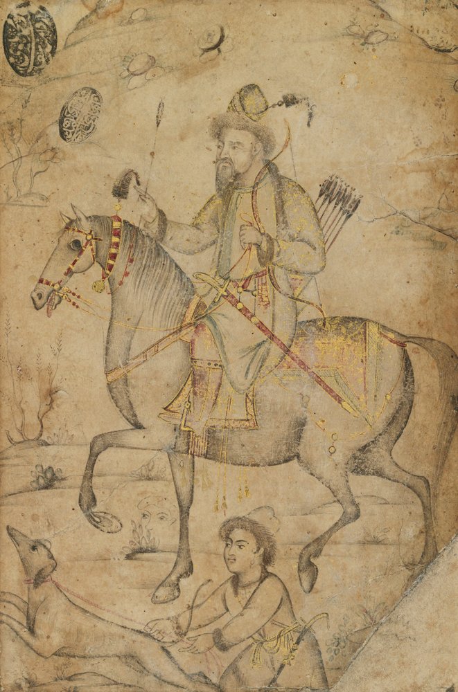 Jäger auf einem Pferd, ca. 1600 von Mughal School
