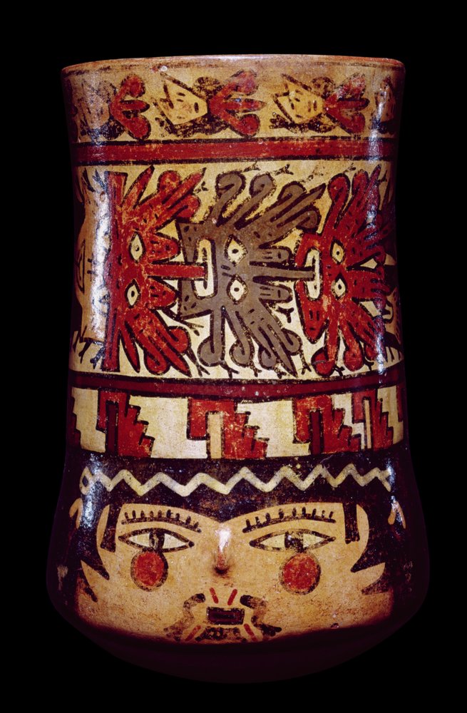 Zylindrischer Krug, Spät-Nazca-Stil von Nazca Culture