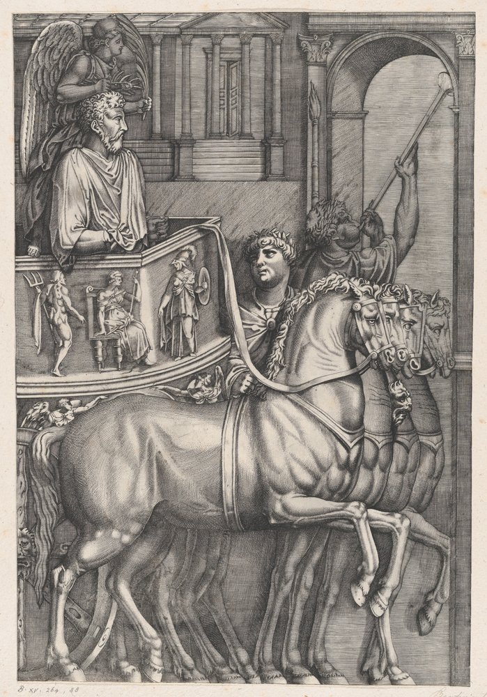 Der Triumph des Marcus Aurelius von Nicolas Beatrizet