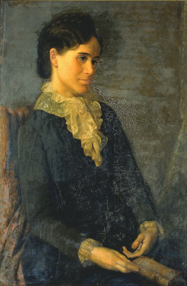 Hester Marian Wait Lay, Porträt der Frau des Künstlers von Oliver Ingraham Lay