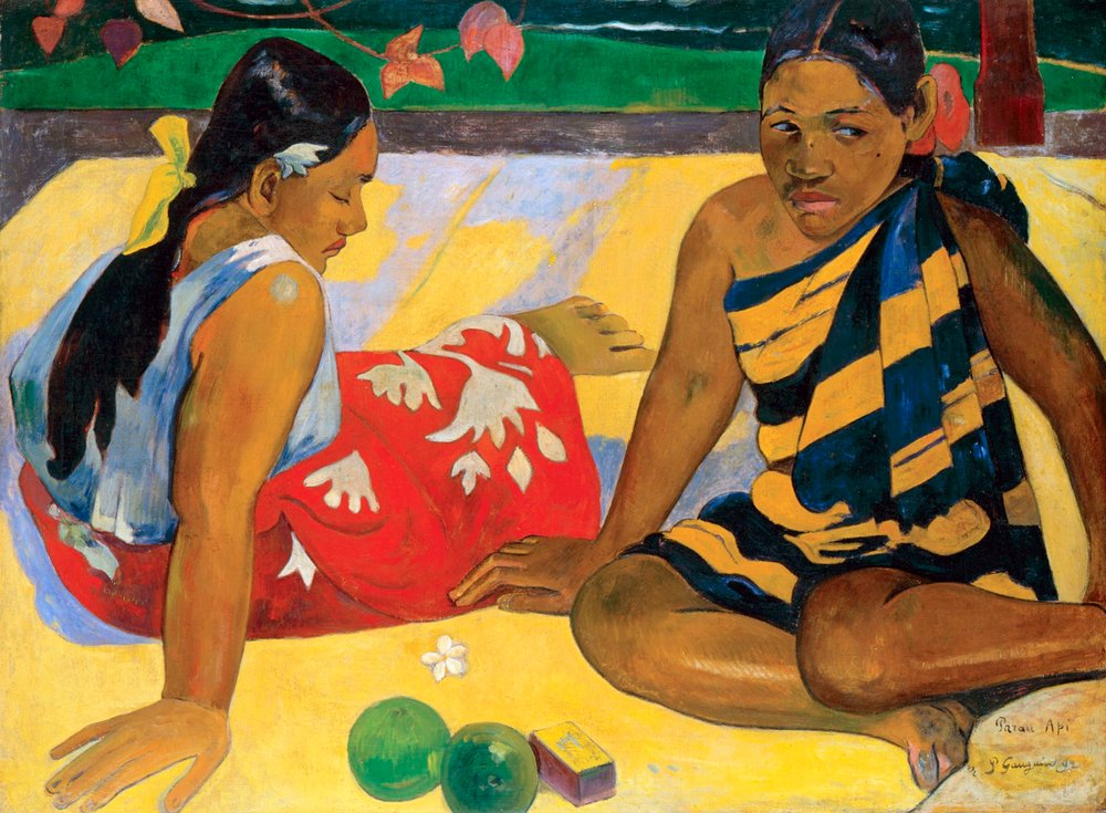 Parau Api. Was gibt es Neues, 1892 von Paul Gauguin