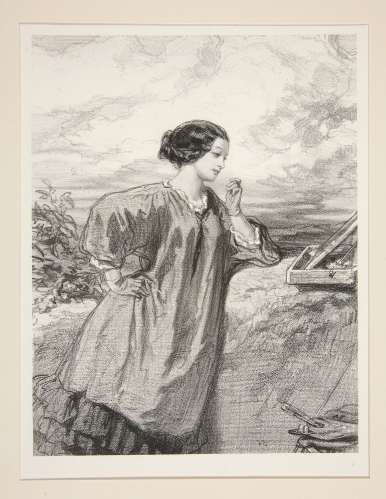 Die Künstlerinnen / Fräulein Marie de N... von Paul Gavarni