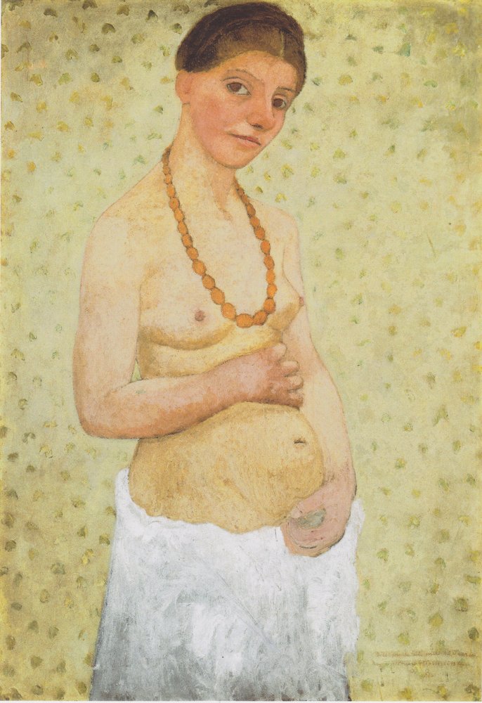 Selbstbildnis am 6. Hochzeitstag von Paula Modersohn-Becker