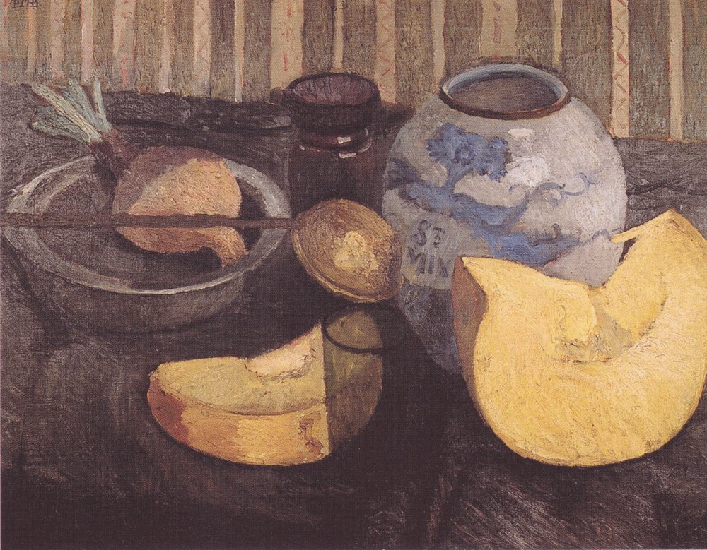 Stillleben mit Kürbis von Paula Modersohn-Becker