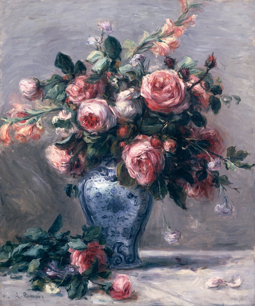 Rosenvase von Pierre-Auguste Renoir